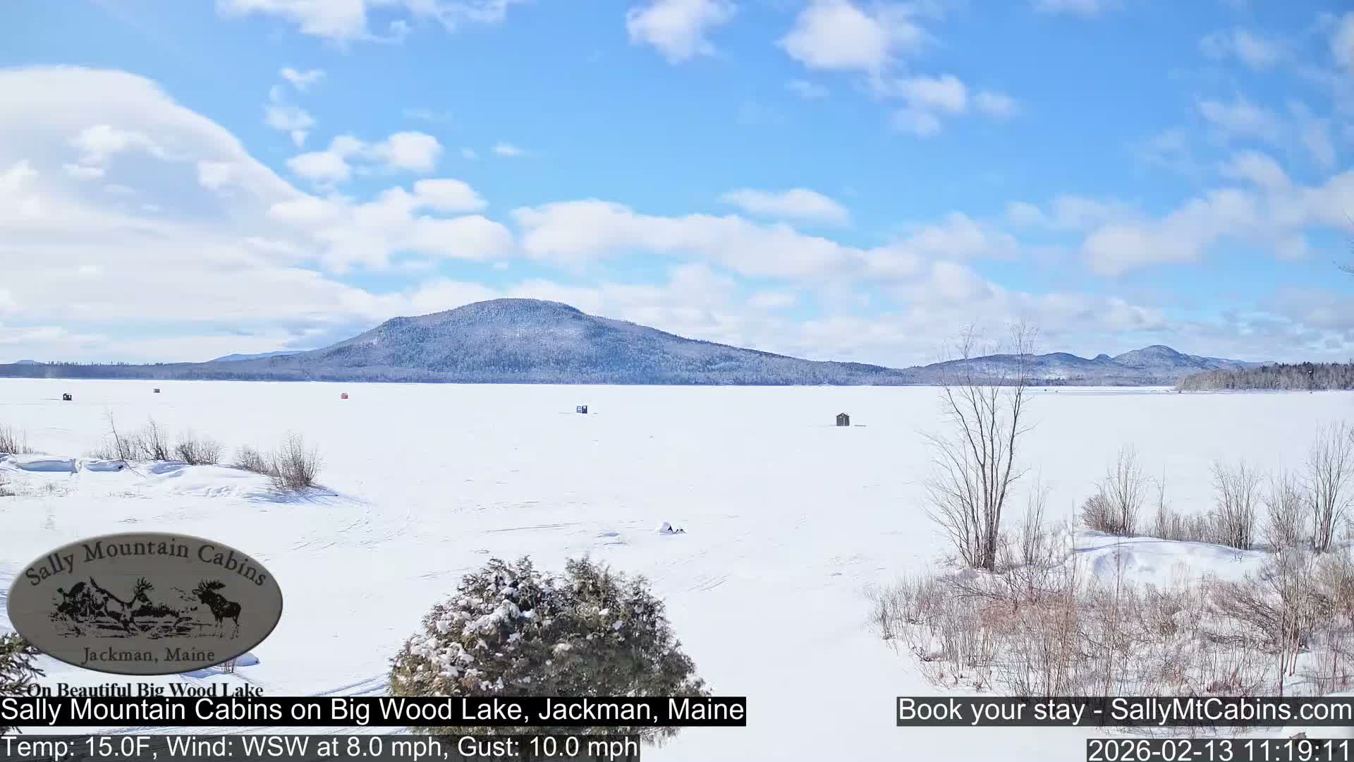 Sally Mountain Cabins , Live Cam - Jackman, Maine, USA