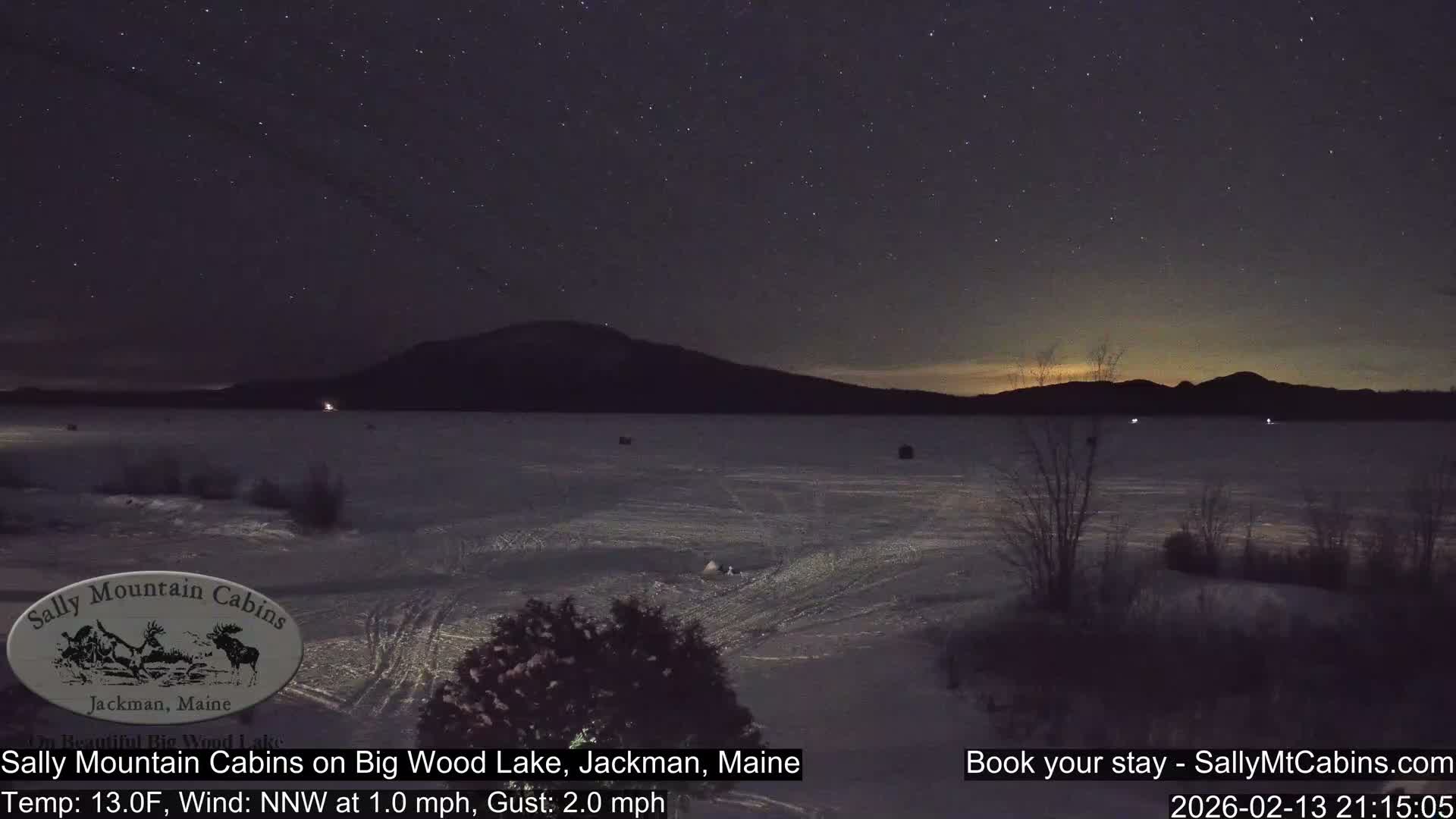 Sally Mountain Cabins , Live Cam - Jackman, Maine, USA