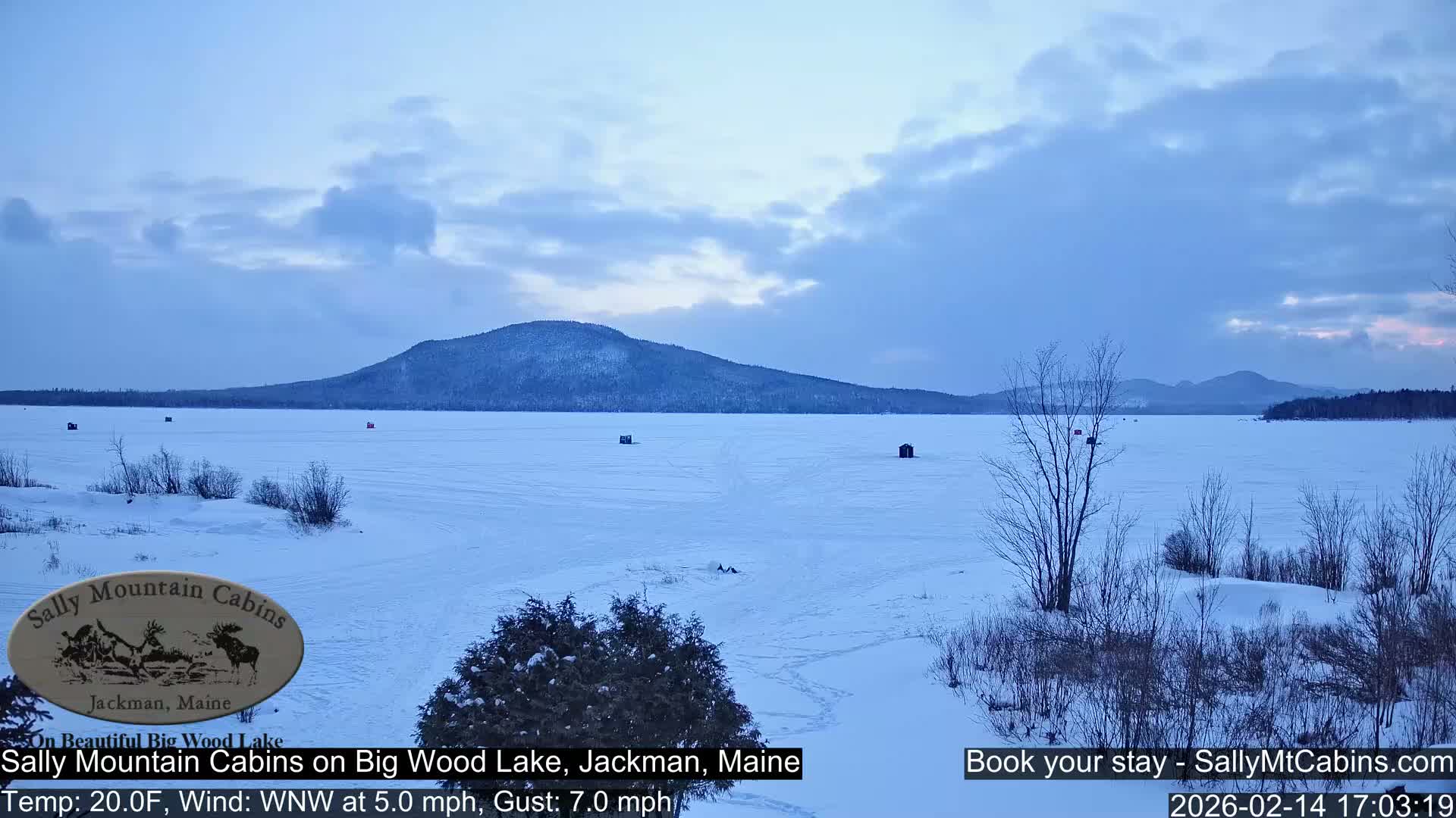 Sally Mountain Cabins , Live Cam - Jackman, Maine, USA