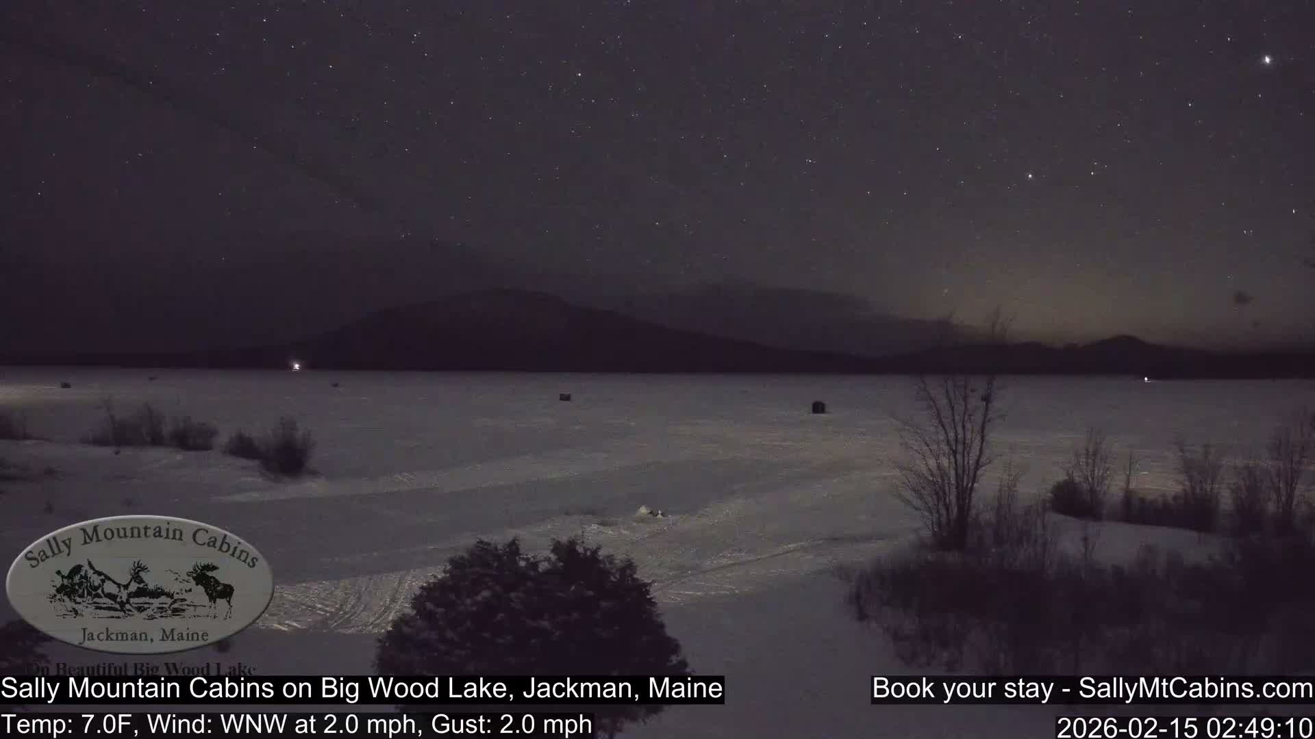 Sally Mountain Cabins , Live Cam - Jackman, Maine, USA