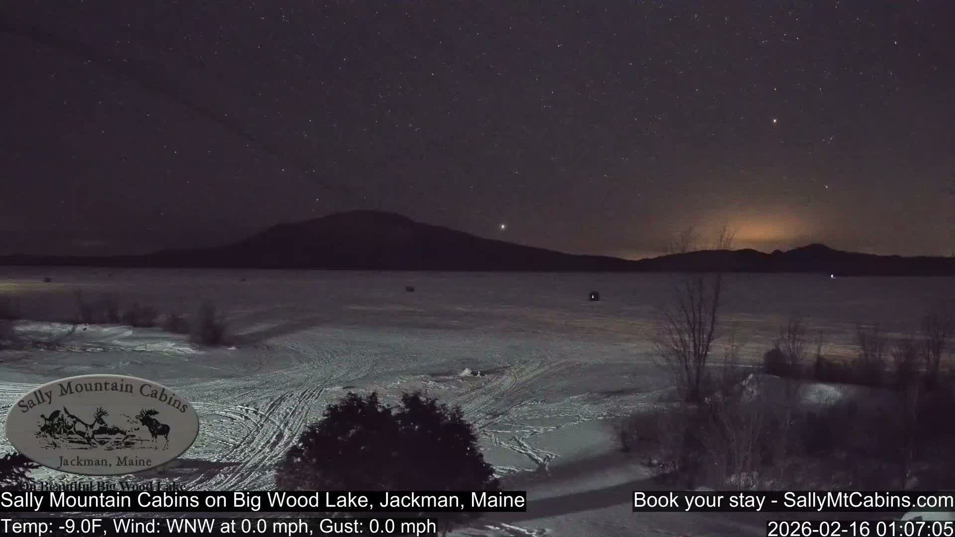 Sally Mountain Cabins , Live Cam - Jackman, Maine, USA