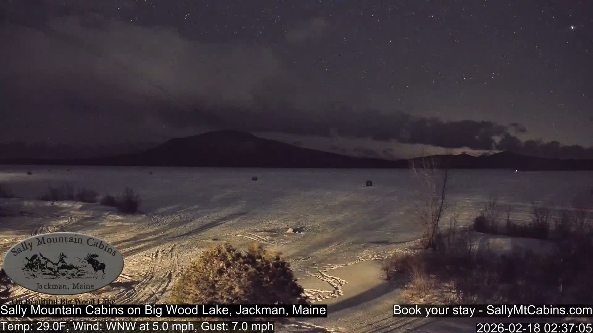 Sally Mountain Cabins , Live Cam - Jackman, Maine, USA
