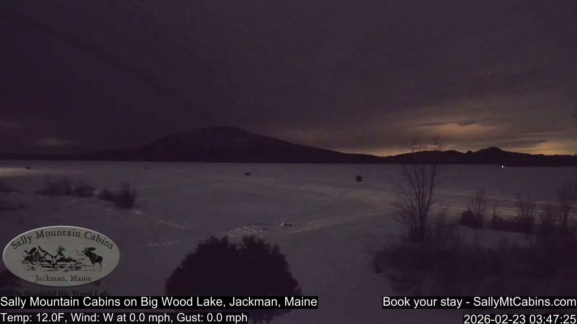 Sally Mountain Cabins , Live Cam - Jackman, Maine, USA