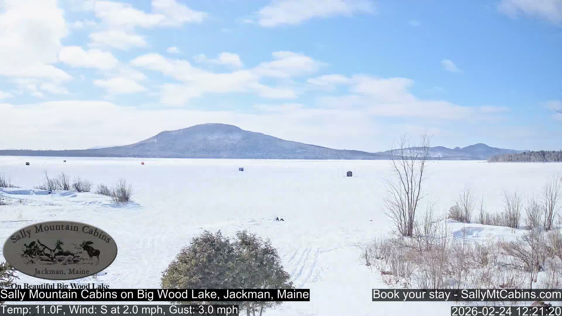 Sally Mountain Cabins , Live Cam - Jackman, Maine, USA