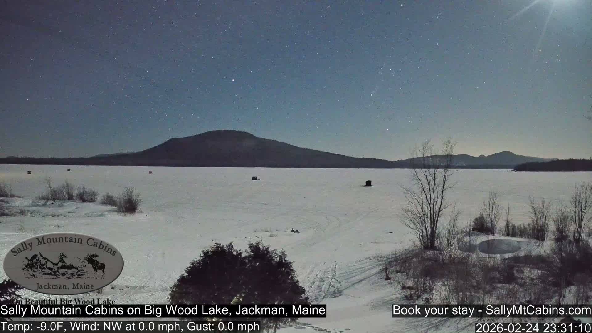 Sally Mountain Cabins , Live Cam - Jackman, Maine, USA