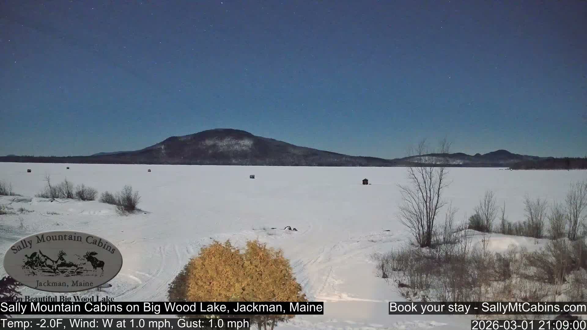 Sally Mountain Cabins , Live Cam - Jackman, Maine, USA