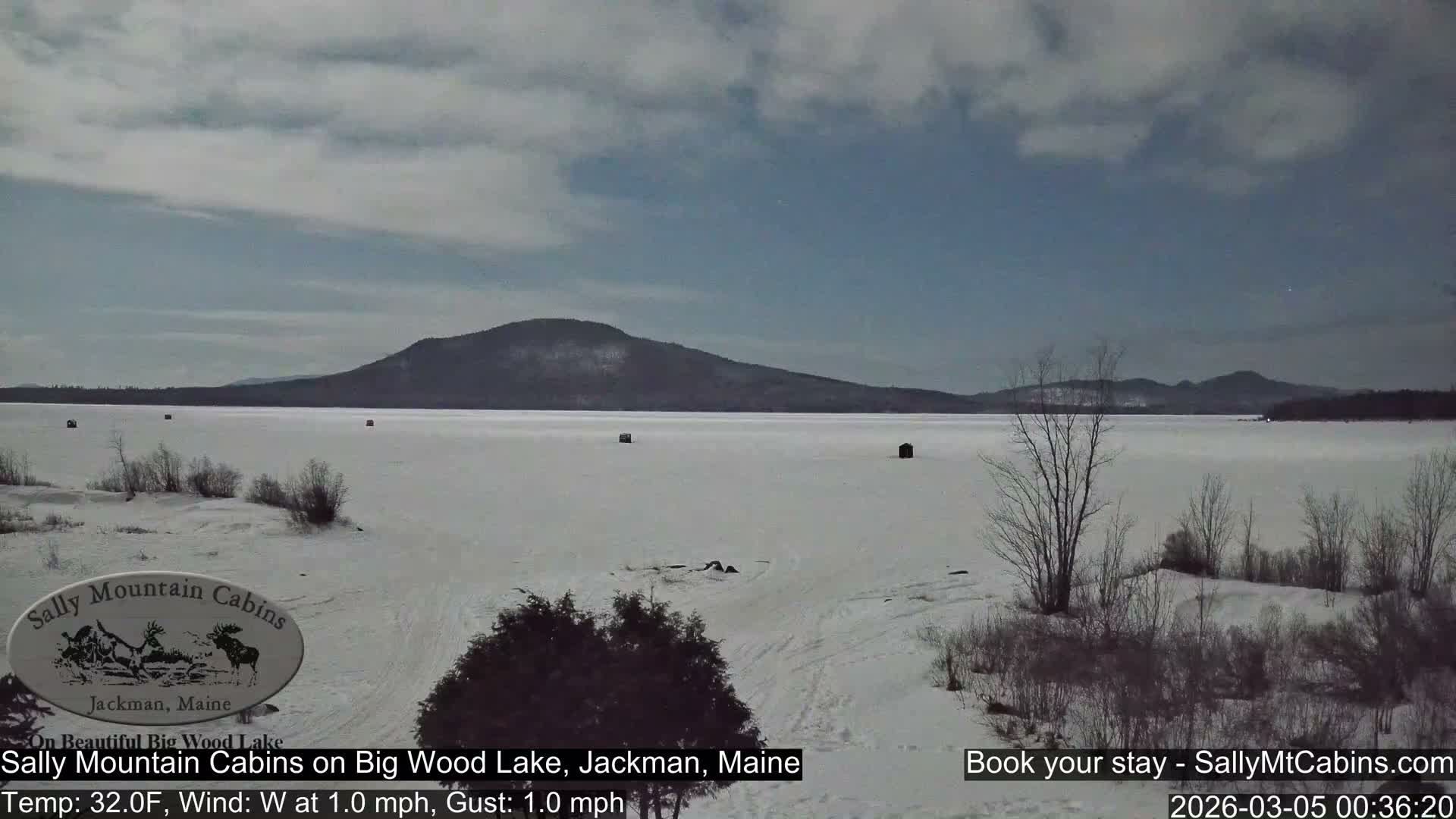 Sally Mountain Cabins , Live Cam - Jackman, Maine, USA