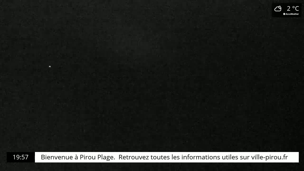 A dark, nighttime scene shows a single, faint light in the distance at 2°C.