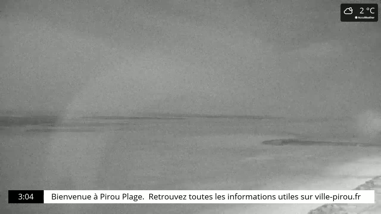 Pirou Beach (Pirou Plage) & Atlantic View Live Cam - Coutances, Manche, Normandie, France