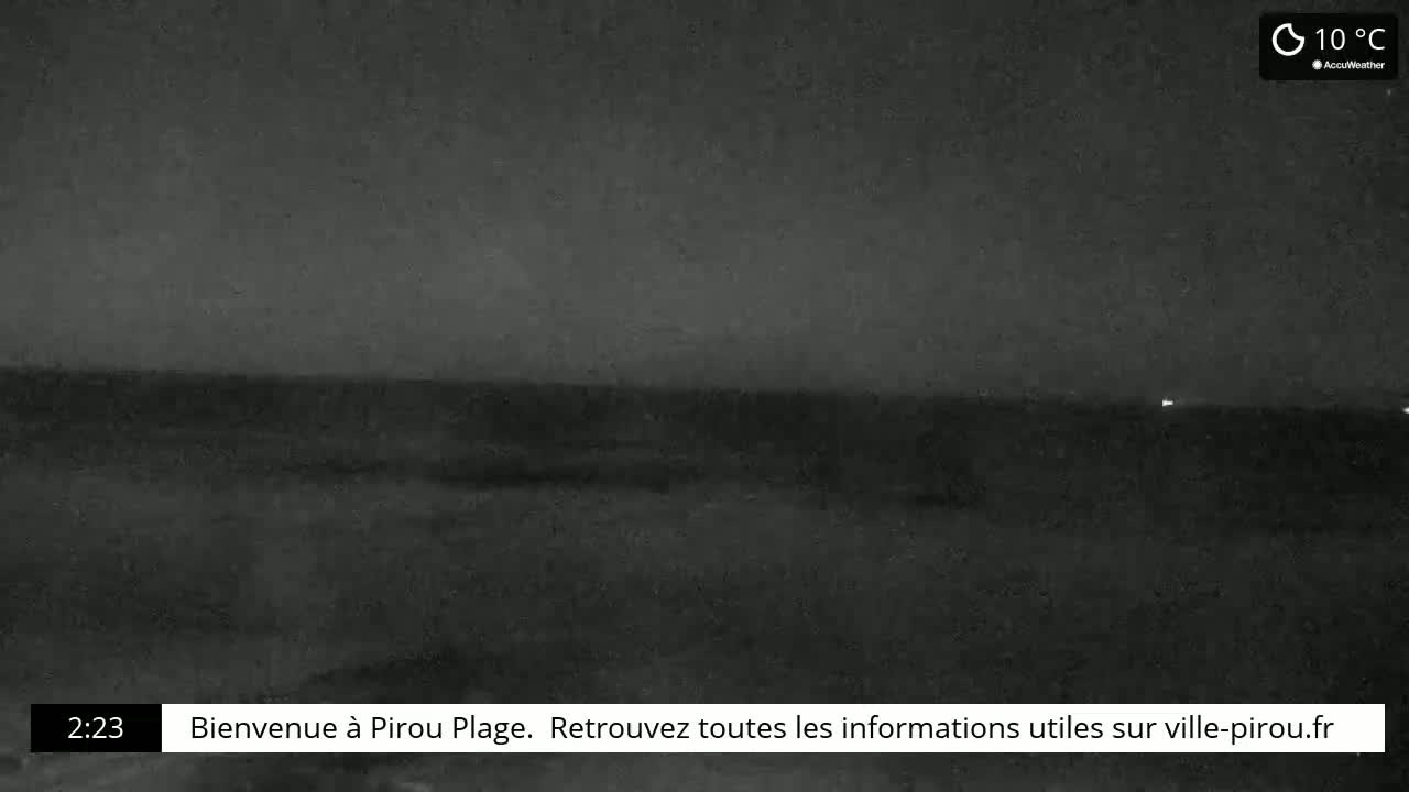 Pirou Beach (Pirou Plage) & Atlantic View Live Cam - Coutances, Manche, Normandie, France