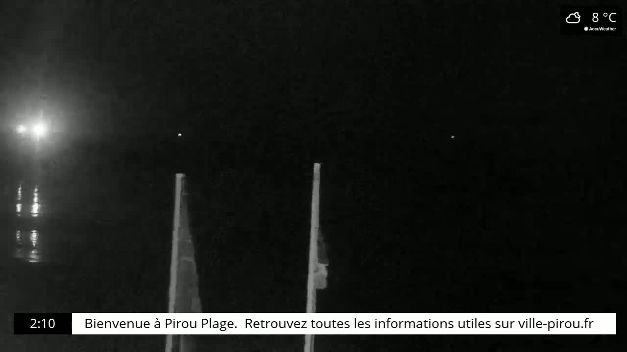 Pirou Beach (Pirou Plage) & Atlantic View Live Cam - Coutances, Manche, Normandie, France