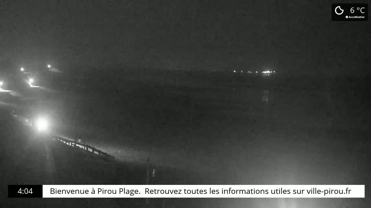 Pirou Beach (Pirou Plage) & Atlantic View Live Cam - Coutances, Manche, Normandie, France
