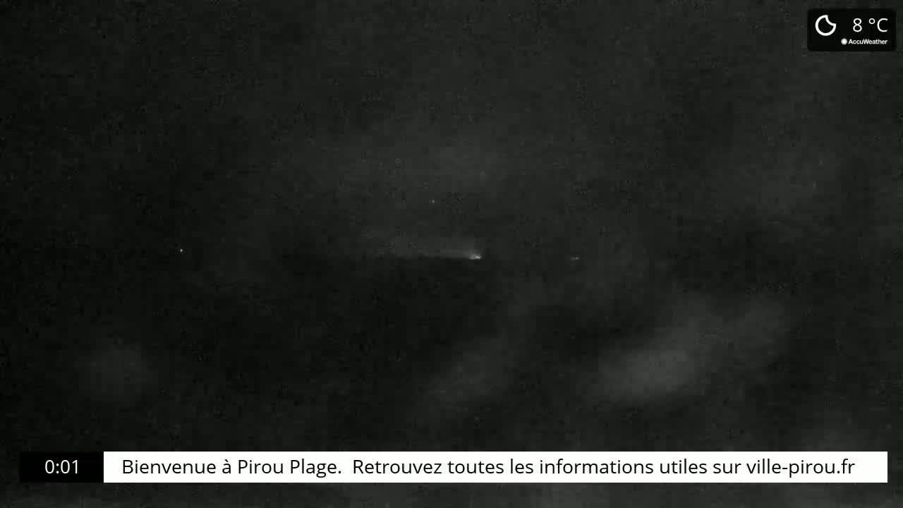 Pirou Beach (Pirou Plage) & Atlantic View Live Cam - Coutances, Manche, Normandie, France