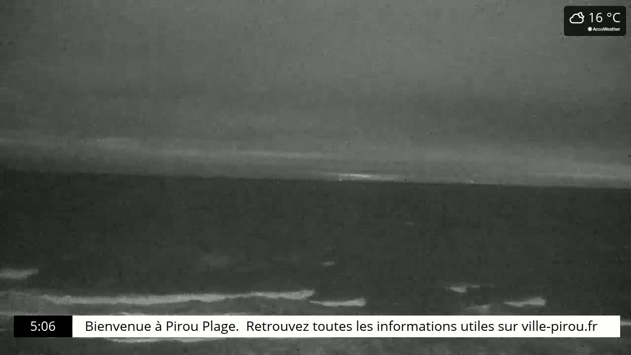 Pirou Beach (Pirou Plage) & Atlantic View Live Cam - Coutances, Manche, Normandie, France