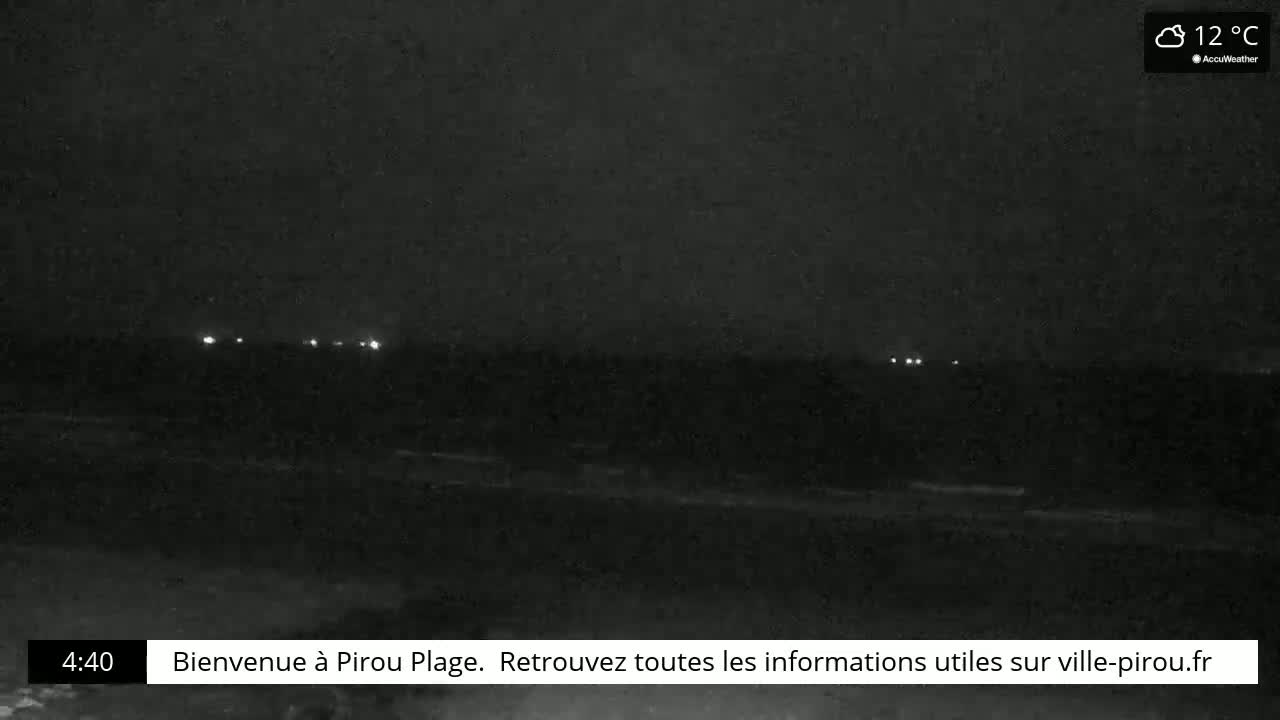 Pirou Beach (Pirou Plage) & Atlantic View Live Cam - Coutances, Manche, Normandie, France