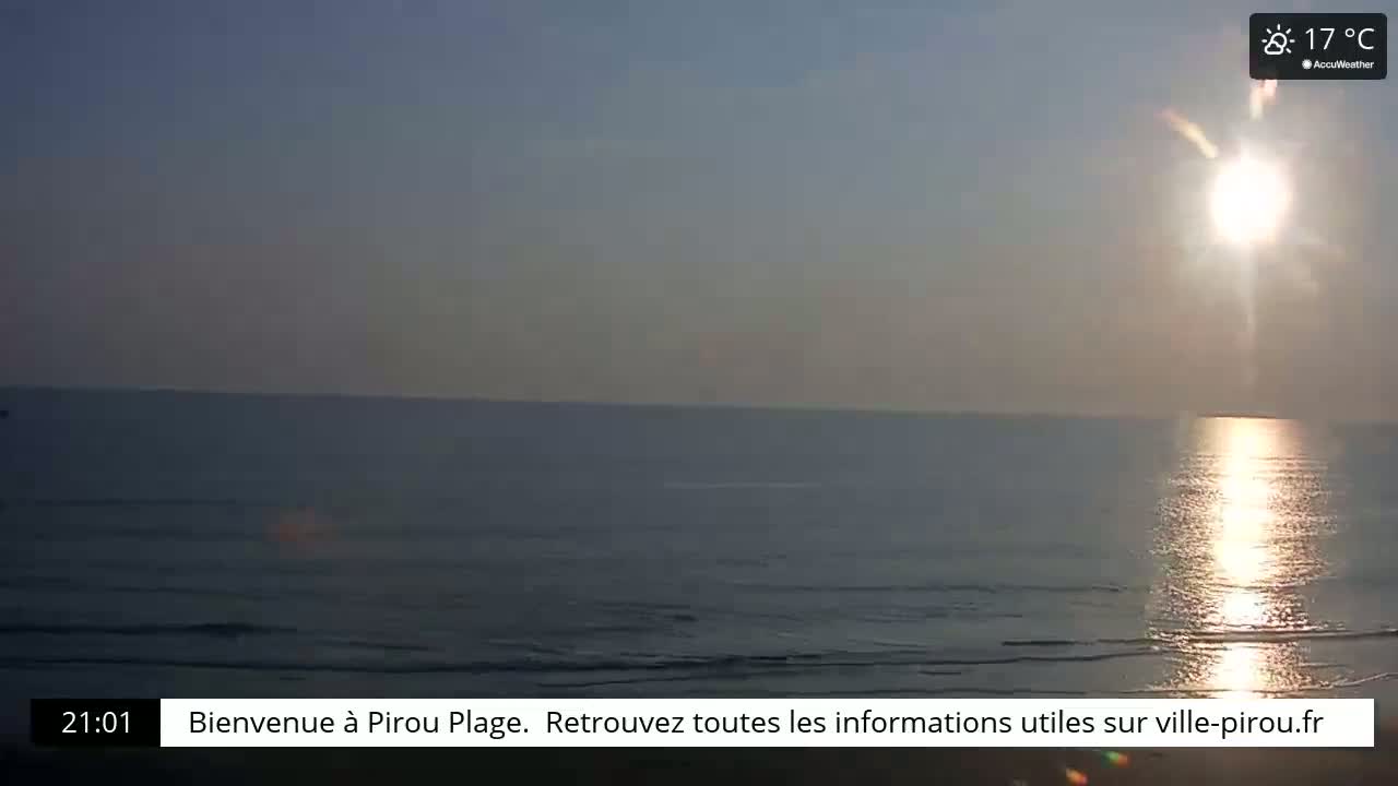 Pirou Beach (Pirou Plage) & Atlantic View Live Cam - Coutances, Manche, Normandie, France