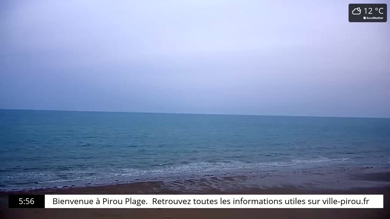 Pirou Beach (Pirou Plage) & Atlantic View Live Cam - Coutances, Manche, Normandie, France