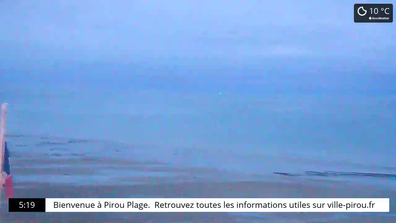 Pirou Beach (Pirou Plage) & Atlantic View Live Cam - Coutances, Manche, Normandie, France