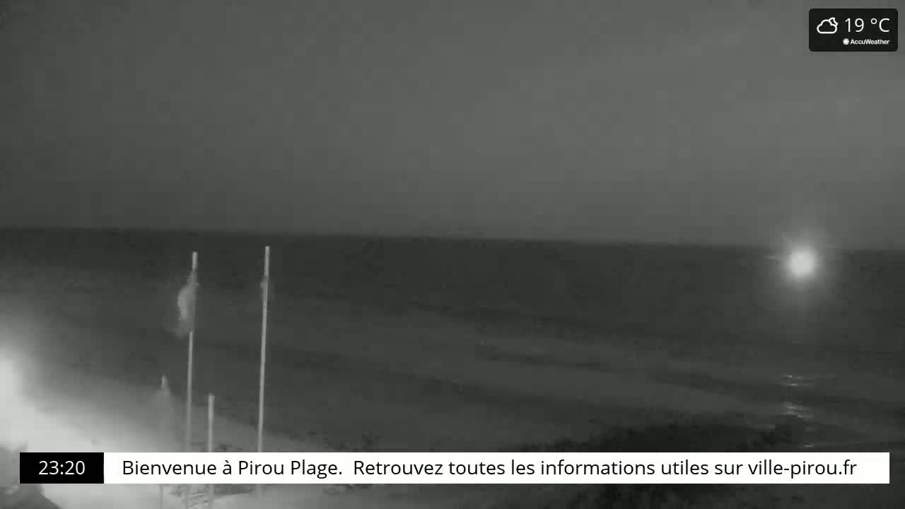 Pirou Beach (Pirou Plage) & Atlantic View Live Cam - Coutances, Manche, Normandie, France