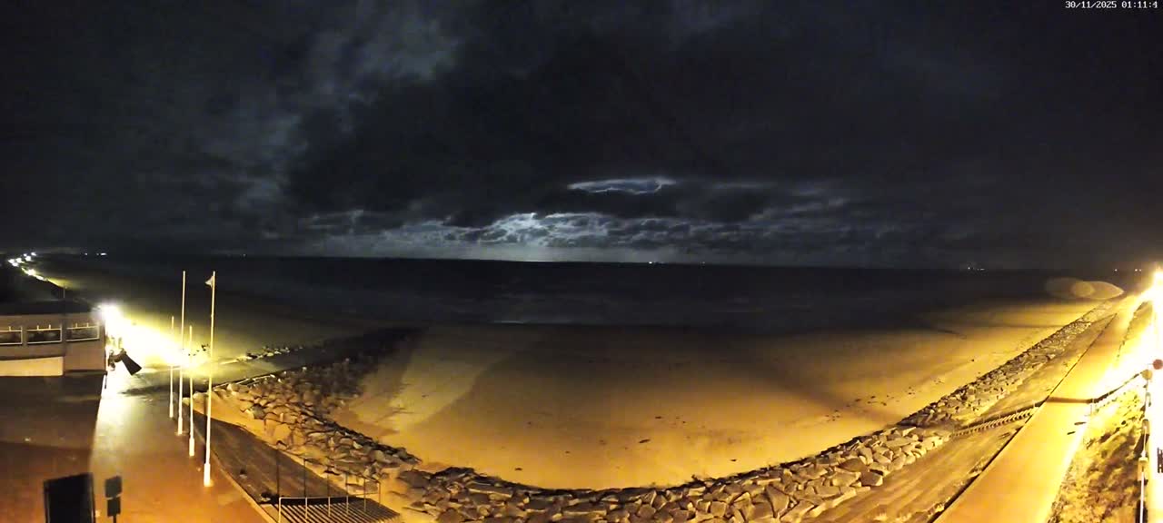 Pirou Beach (Pirou Plage) & Atlantic View Rotary Live Cam - Coutances, Manche, Normandie, France