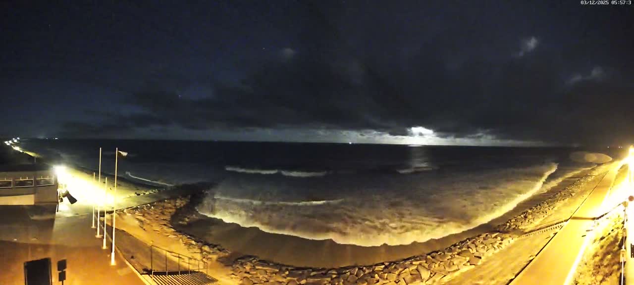 Pirou Beach (Pirou Plage) & Atlantic View Rotary Live Cam - Coutances, Manche, Normandie, France