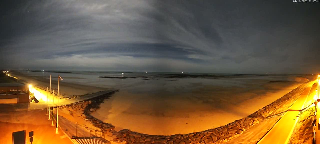 Pirou Beach (Pirou Plage) & Atlantic View Rotary Live Cam - Coutances, Manche, Normandie, France
