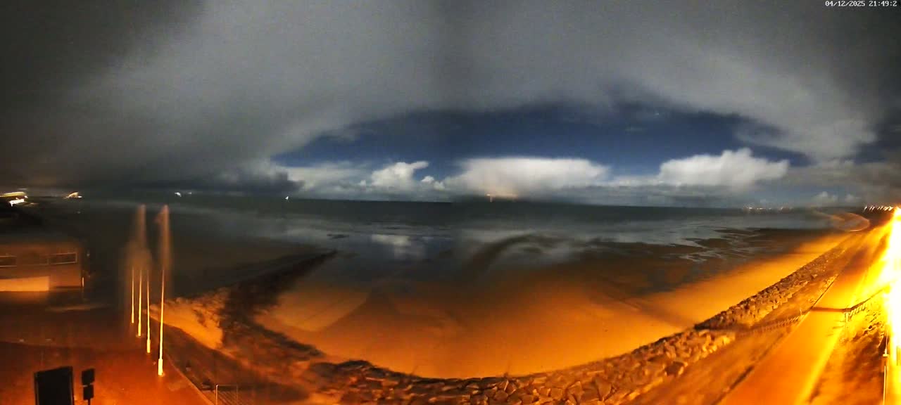 Pirou Beach (Pirou Plage) & Atlantic View Rotary Live Cam - Coutances, Manche, Normandie, France