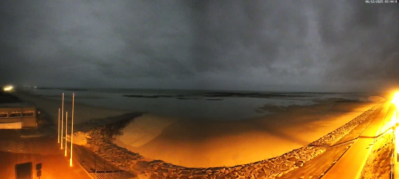 Pirou Beach (Pirou Plage) & Atlantic View Rotary Live Cam - Coutances, Manche, Normandie, France