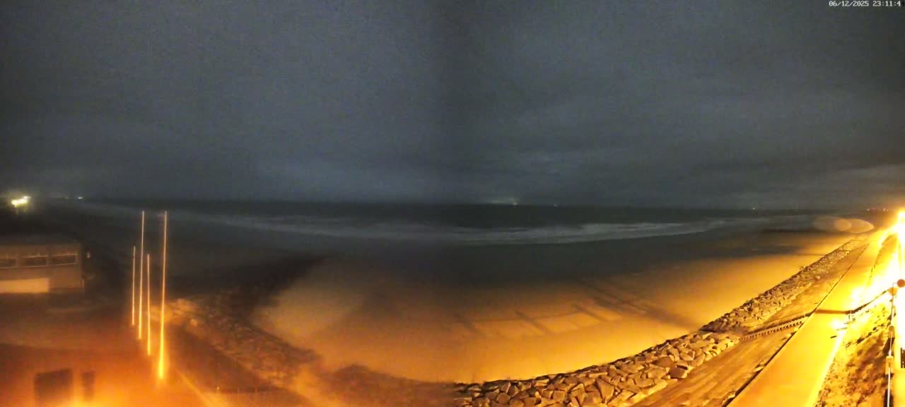 Pirou Beach (Pirou Plage) & Atlantic View Rotary Live Cam - Coutances, Manche, Normandie, France