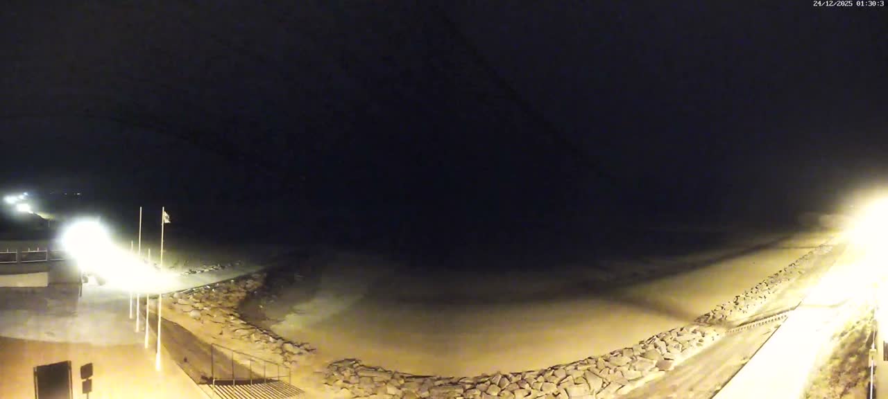 Pirou Beach (Pirou Plage) & Atlantic View Rotary Live Cam - Coutances, Manche, Normandie, France