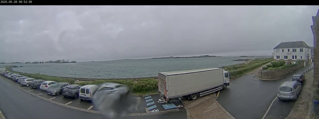 Ile de Batz Island View from Roscoff Live Cam - 	Morlaix, 	Finistère, 	Bretagne, France