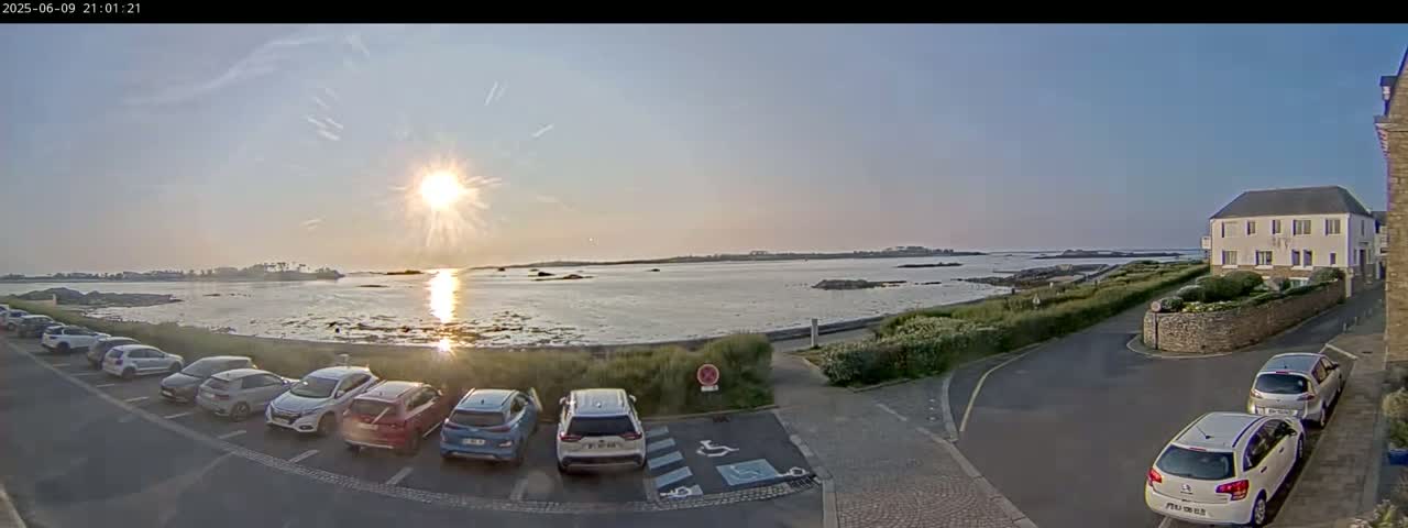 Ile de Batz Island View from Roscoff Live Cam - 	Morlaix, 	Finistère, 	Bretagne, France