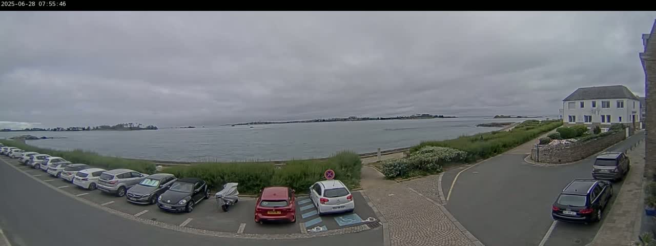 Ile de Batz Island View from Roscoff Live Cam - 	Morlaix, 	Finistère, 	Bretagne, France