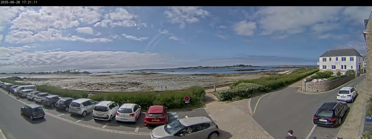 Ile de Batz Island View from Roscoff Live Cam - 	Morlaix, 	Finistère, 	Bretagne, France