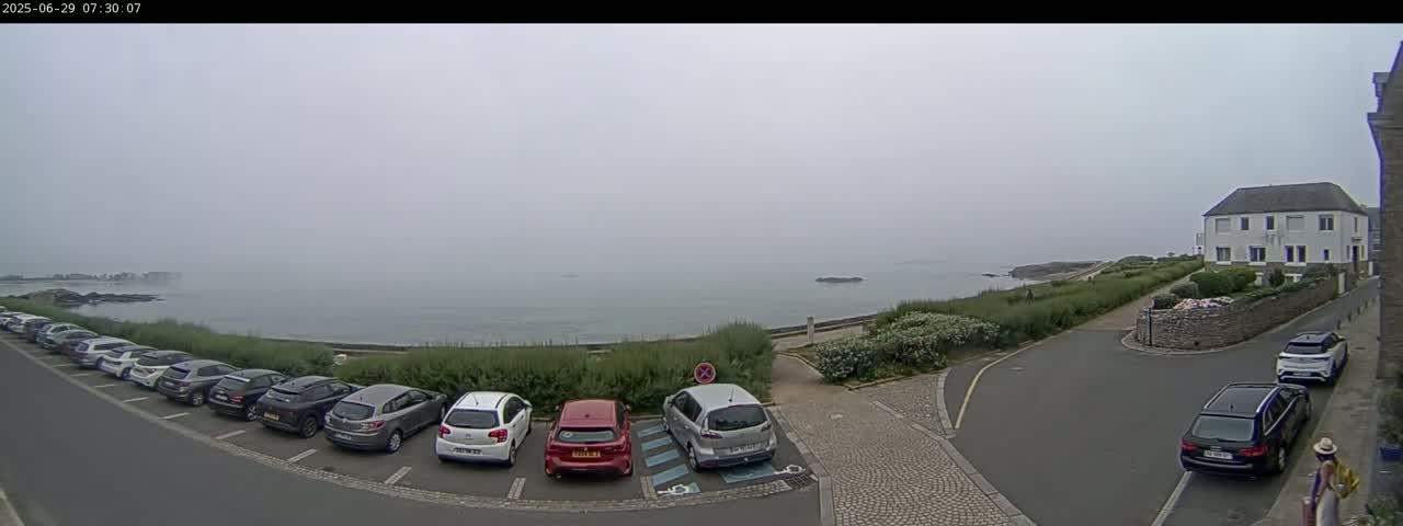 Ile de Batz Island View from Roscoff Live Cam - 	Morlaix, 	Finistère, 	Bretagne, France