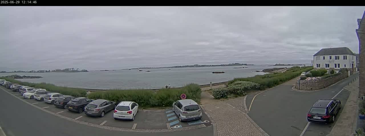 Ile de Batz Island View from Roscoff Live Cam - 	Morlaix, 	Finistère, 	Bretagne, France