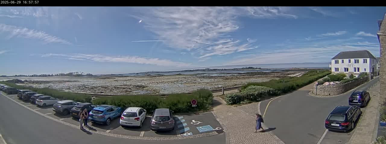 Ile de Batz Island View from Roscoff Live Cam - 	Morlaix, 	Finistère, 	Bretagne, France