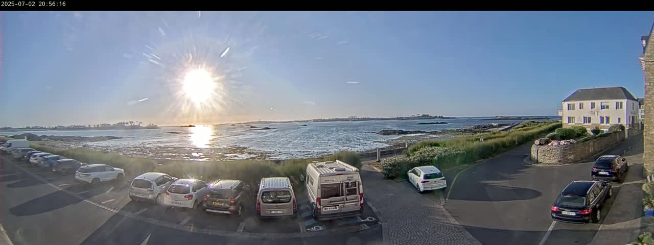 Ile de Batz Island View from Roscoff Live Cam - 	Morlaix, 	Finistère, 	Bretagne, France