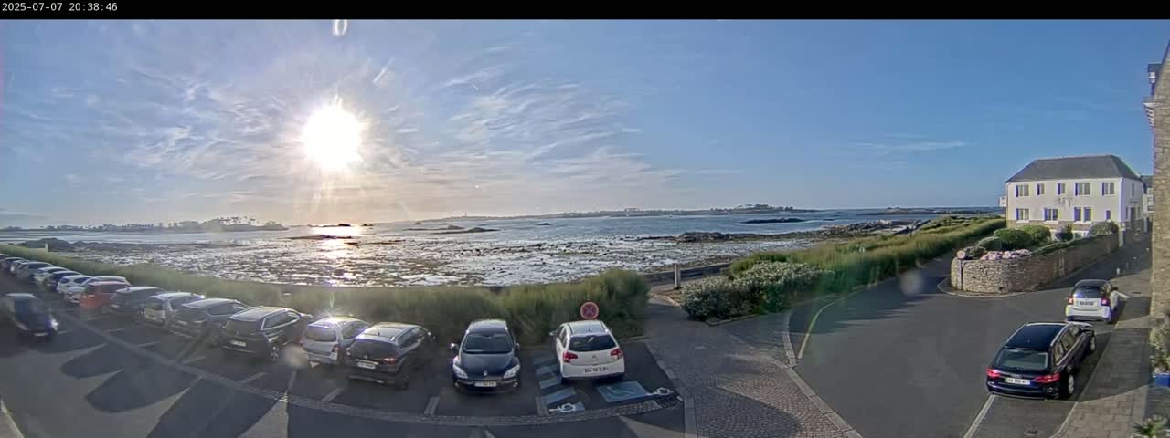 Ile de Batz Island View from Roscoff Live Cam - 	Morlaix, 	Finistère, 	Bretagne, France