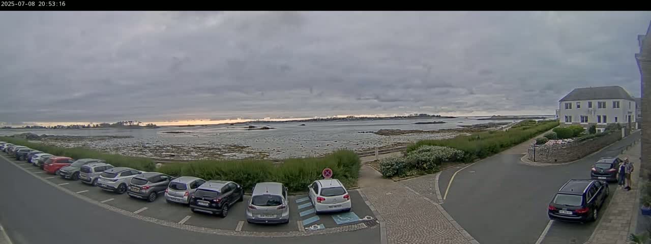 Ile de Batz Island View from Roscoff Live Cam - 	Morlaix, 	Finistère, 	Bretagne, France
