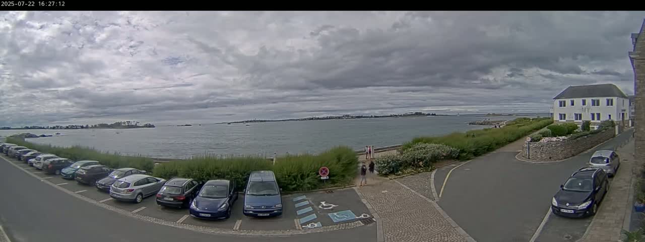Ile de Batz Island View from Roscoff Live Cam - 	Morlaix, 	Finistère, 	Bretagne, France