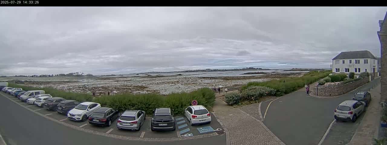 Ile de Batz Island View from Roscoff Live Cam - 	Morlaix, 	Finistère, 	Bretagne, France