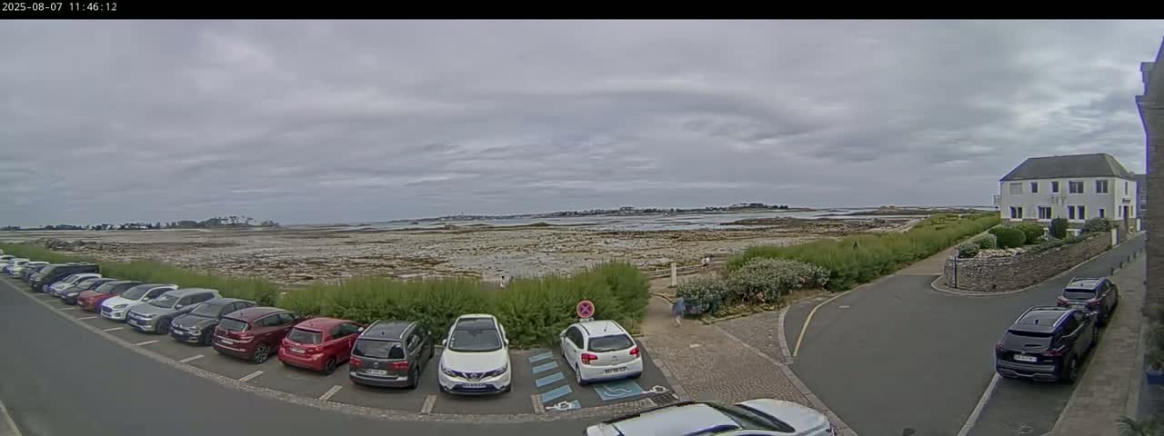 Ile de Batz Island View from Roscoff Live Cam - 	Morlaix, 	Finistère, 	Bretagne, France