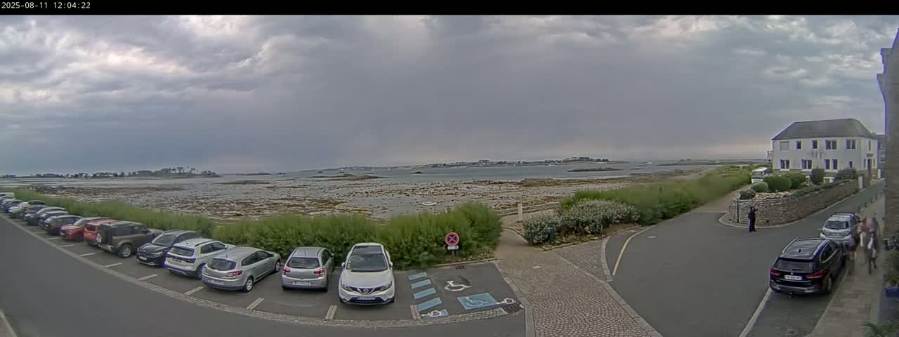 Ile de Batz Island View from Roscoff Live Cam - 	Morlaix, 	Finistère, 	Bretagne, France