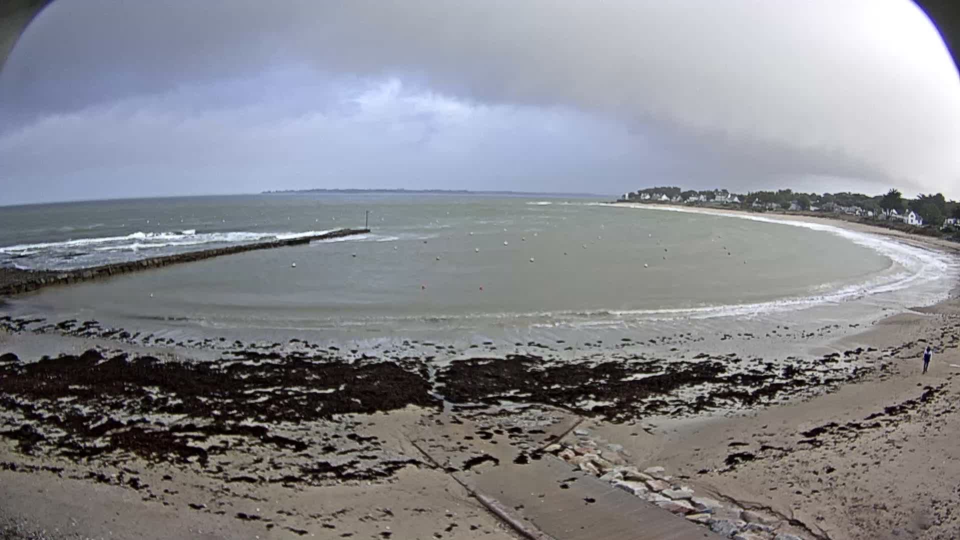  Mesquer , Plage de Lanseria Beach Live Cam - Saint-Nazaire, Loire-Atlantique, Pays de la Loire, France