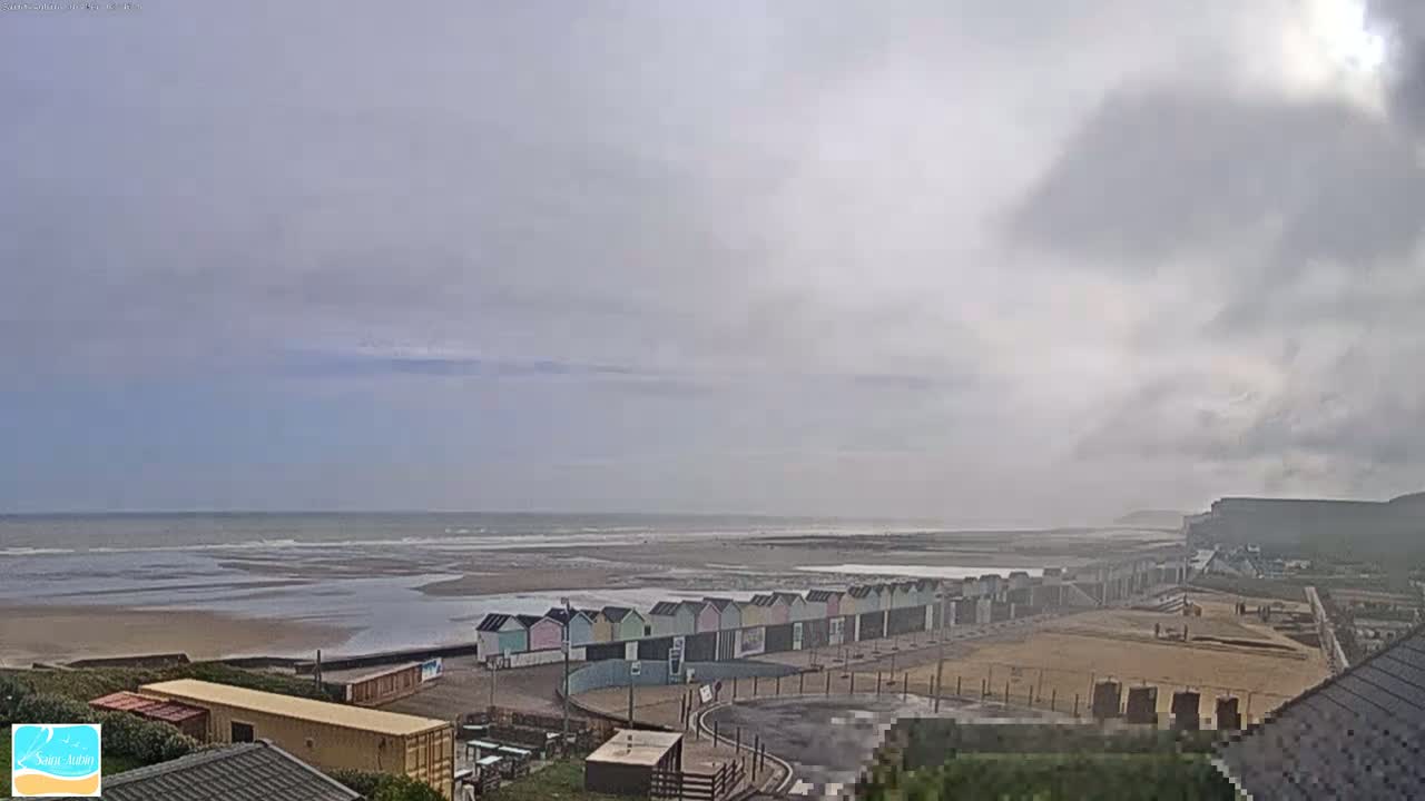 (Seine-Maritime), Saint-Aubin-sur-Mer Coast Live Cam - Dieppe, Seine-Maritime, Normandie, France