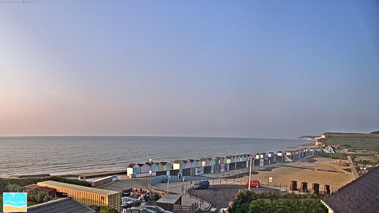 (Seine-Maritime), Saint-Aubin-sur-Mer Coast Live Cam - Dieppe, Seine-Maritime, Normandie, France