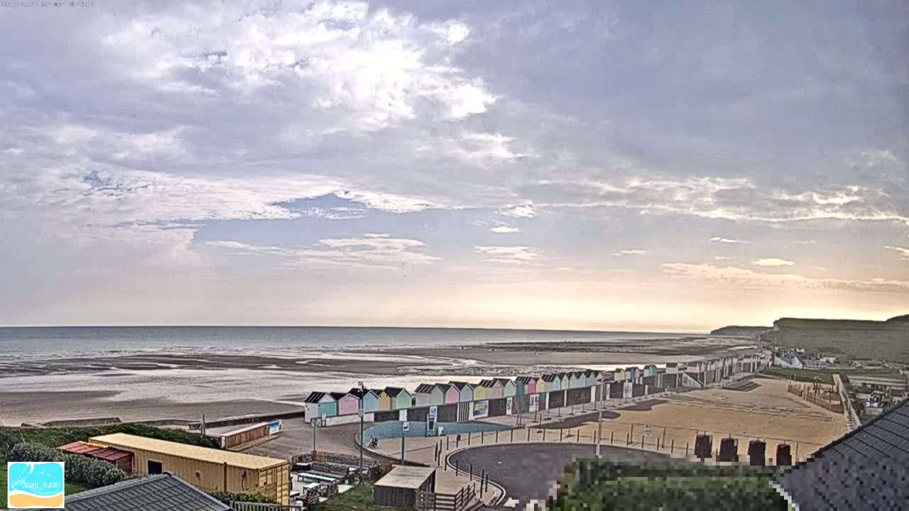 (Seine-Maritime), Saint-Aubin-sur-Mer Coast Live Cam - Dieppe, Seine-Maritime, Normandie, France