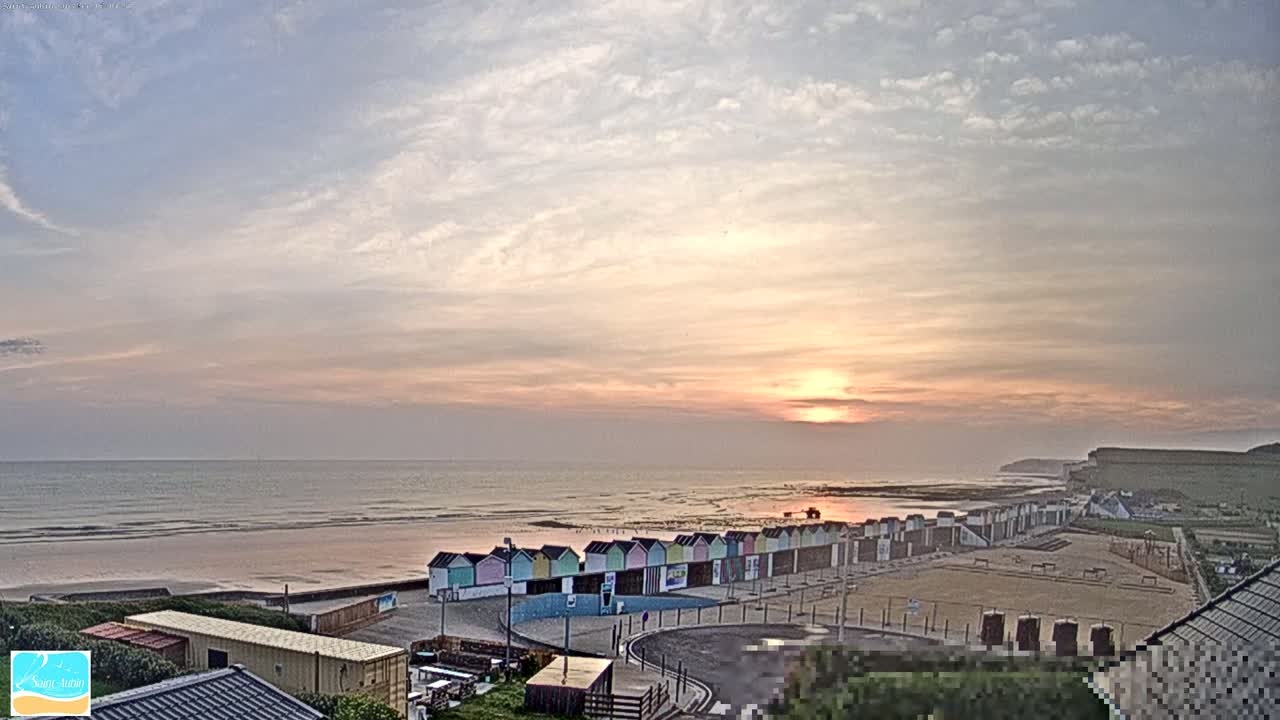(Seine-Maritime), Saint-Aubin-sur-Mer Coast Live Cam - Dieppe, Seine-Maritime, Normandie, France