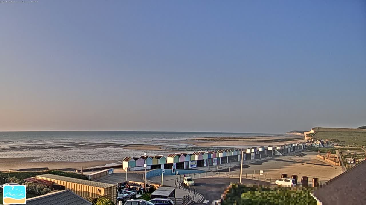 (Seine-Maritime), Saint-Aubin-sur-Mer Coast Live Cam - Dieppe, Seine-Maritime, Normandie, France